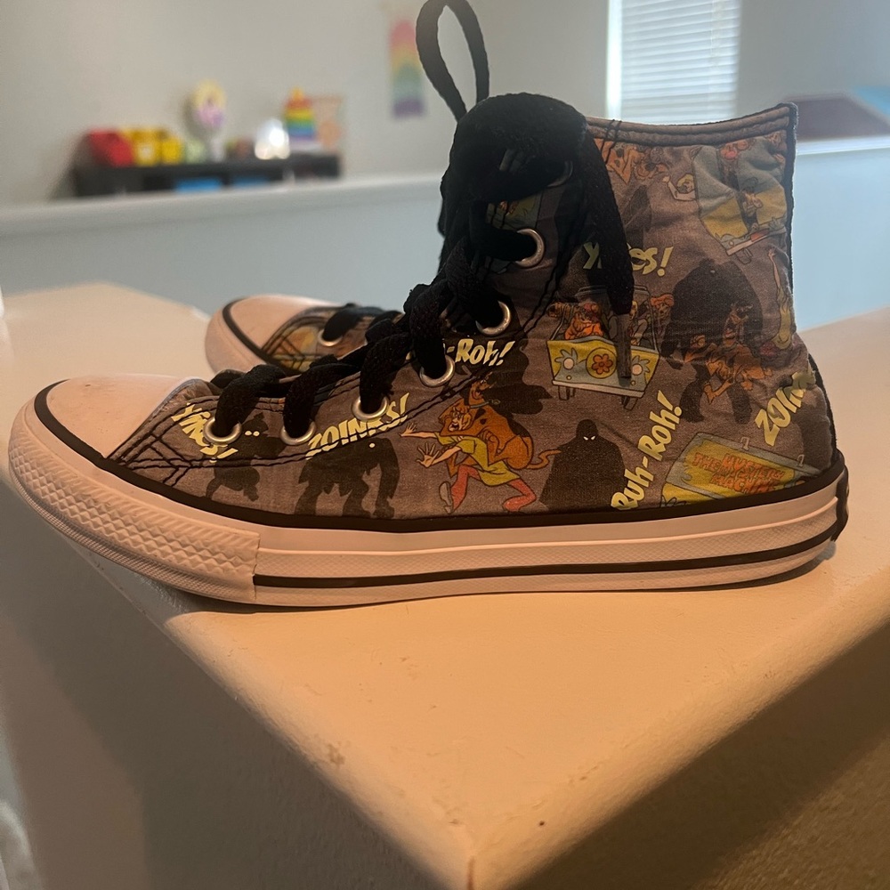 Converse Kids High-Top Sneakers - Black and Multicolor